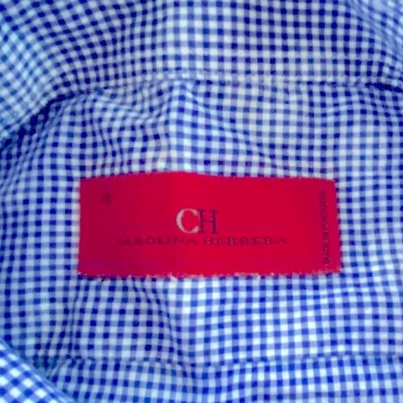 Carolina Herrera Other - Carolina Herrera Buttondown Blue Pattern